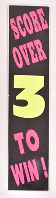 Lot 405 - THREE VINTAGE FUNFAIR GAMES & FOOD ADVERTISING SIGNS