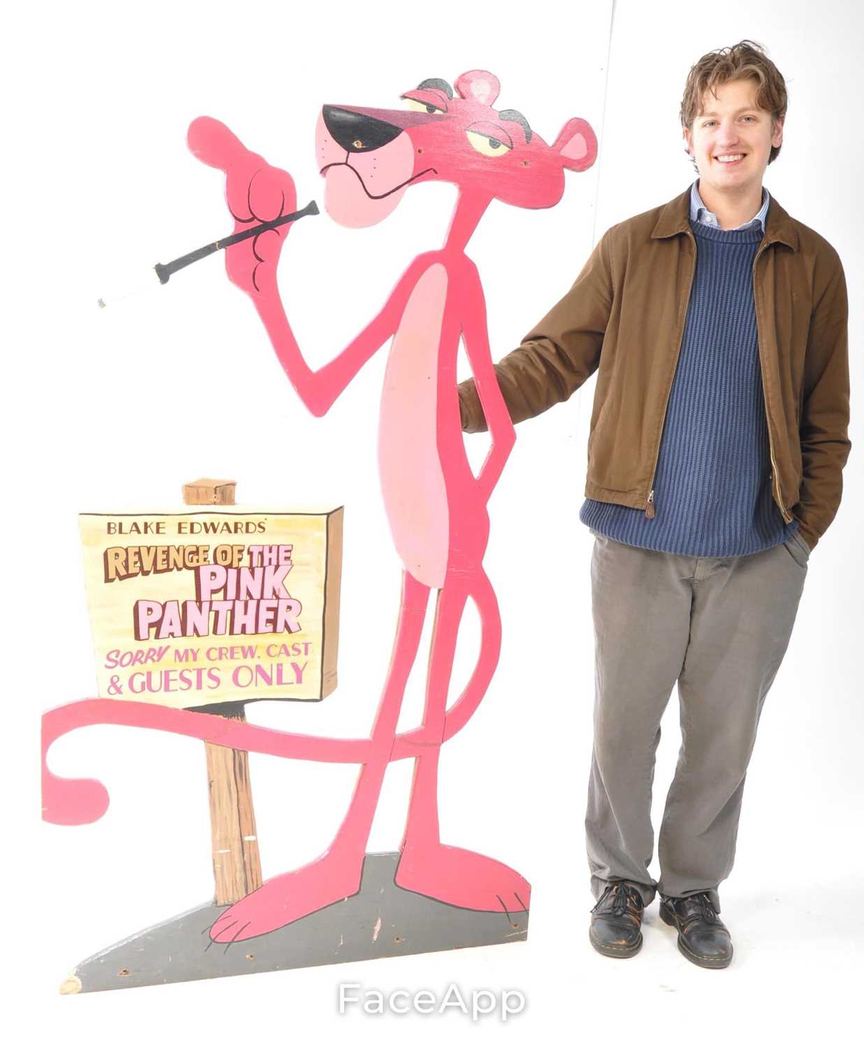Lot 3 - REVENGE OF THE PINK PANTHER (1978) - PRODUCTION MADE SIGN