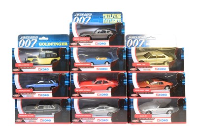 Lot 80 - DIECAST - X10 BOXED CORGI JAMES BOND DIECAST MODELS