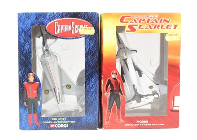 Lot 251 - DIECAST - X2 CORGI CAPTAIN SCARLET DIECAST MODELS
