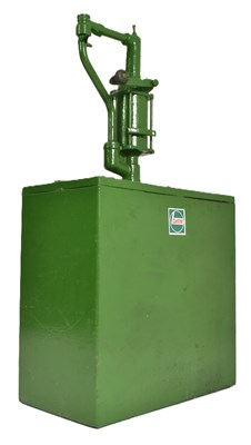 Lot 43 - CASTROL - VINTAGE GREEN PAINTED OIL DISPENSER