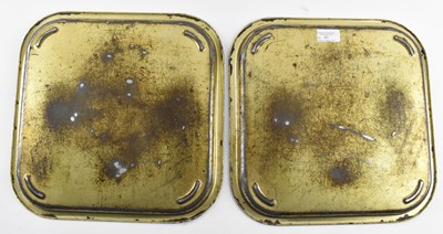 Lot 63 - WELLS - BREWERIANA - TWO PUB ADVERTISING TIN TRAYS