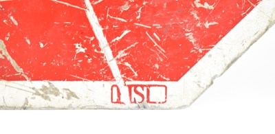 Lot 97 - STOP / SLOW - ALUMINUM ROAD SIGN