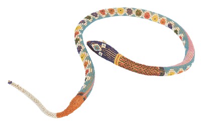 Lot 129 - WWI FIRST WORLD WAR TURKISH PRISONER OF WAR BEADED SNAKE