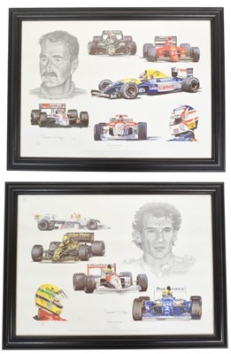 Lot 352 - MOTOR RACING - FORMULA ONE TRIBUTE TO NIGEL MANSELL & AYRTON SENNA
