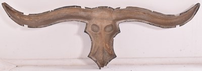 Lot 310 - VINTAGE FAIRGROUND WILD WEST GHOST TRAIN BUFFALO HORNS