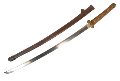 Lot 10 - WWII SECOND WORLD WAR JAPANESE SHIN GUNTO MILITARY SWORD