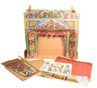 Lot 88 - VINTAGE BENJAMIN POLLOCK'S TOY THEATRE WITH CINDERELLA SCENES