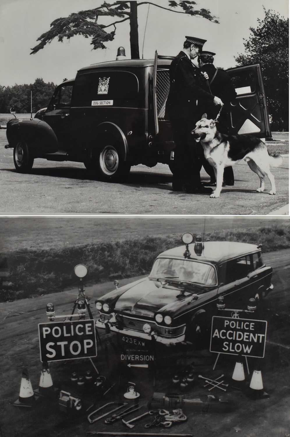 Lot 61 - TWO LARGE BLACK AND WHITE POLICE FORCE PHOTOGRAPHS