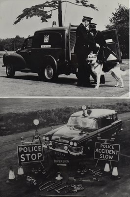 Lot 61 - TWO LARGE BLACK AND WHITE POLICE FORCE PHOTOGRAPHS