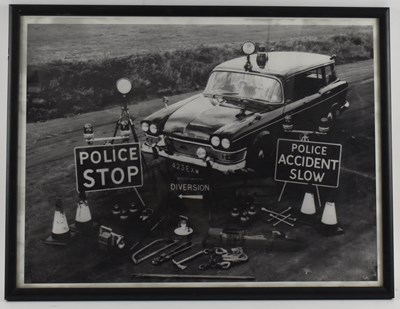 Lot 61 - TWO LARGE BLACK AND WHITE POLICE FORCE PHOTOGRAPHS