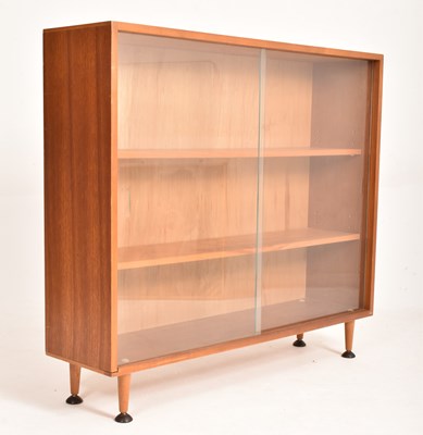 Lot 805 - MID 20TH CENTURY TEAK AND GLASS BOOKCASE CABINET