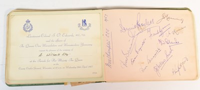 Lot 16 - CRICKET - 1950S AUTOGRAPH ALBUM FILLEDWITH CRICKET SIGNATURES