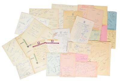 Lot 115 - CRICKET - COLLECTION OF 1950S - 1970S CRICKET AUTOGRAPHS