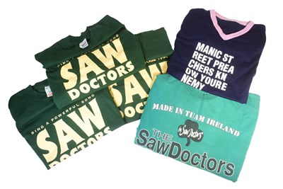 Lot 107 - SAW DOCTORS & MANIC STREET PREACHERS BAND TOUR TSHIRTS