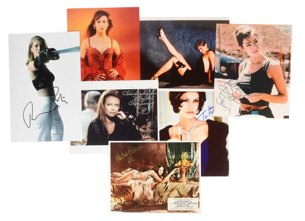 Lot 238 - JAMES BOND 007 - BOND GIRLS - COLLECTION OF AUTOGRAPHS