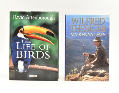 Lot 51 - ORNITHOLOGY & TRAVEL. TWO SIGNED FIRST EDITIONS BY DAVID ATTENBOROUGH & WILFRED THESIGER