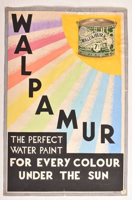 Lot 90 - WALPAMUR - VINTAGE 20TH CENTURY ADVERTISING POSTER