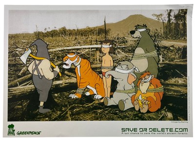 Lot 103 - AFTER BANKSY (B. 1974) - SAVE OR DELETE.COM POSTER