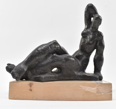 Lot 21 - SIEGFRIED CHAROUX (1896-1967) - LEAD FEMALE NUDE SCULPTURE