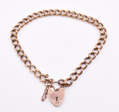 Lot 135 - EARLY 20TH CENTURY 9CT GOLD CHAIN BRACELET
