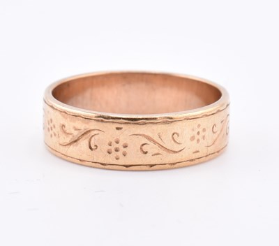 Lot 182 - HALLMARKED 9CT GOLD BAND RING