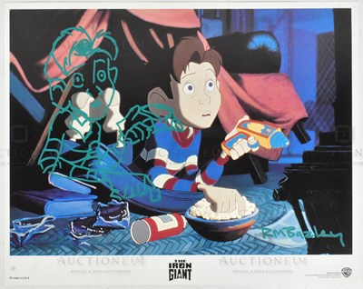 Lot 234 - THE IRON GIANT - ORIGINAL SIGNED LOBBY CARD