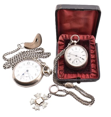 Lot 256 - TWO WALTHAM POCKET WATCHES