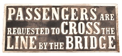 Lot 239 - LOCAL BRISTOL INTEREST - CAST IRON NAILSEA STATION SIGN
