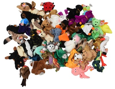 Lot 112 - BEANIE BABIES - COLLECTION OF X50 ORIGINAL TY BEANIE BABIES