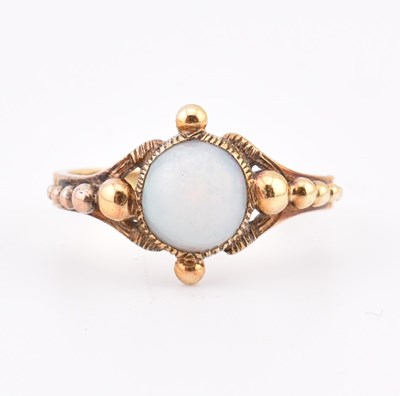 Lot 58 - VICTORIAN OPAL RING