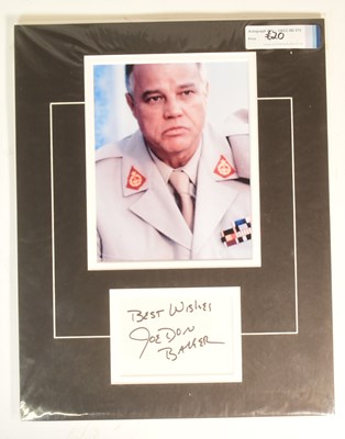 Lot 82 - JAMES BOND 007 - COLLECTION OF AUTOGRAPHS