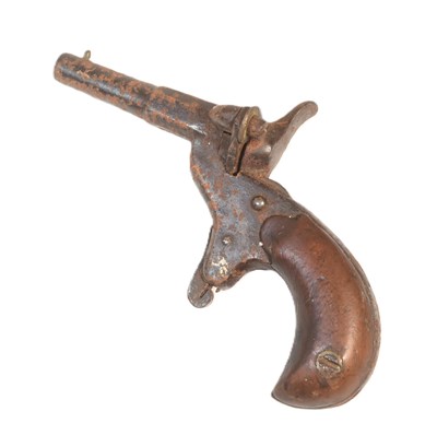 Lot 51 - 19TH CENTURY VICTORIAN POCKET PISTOL