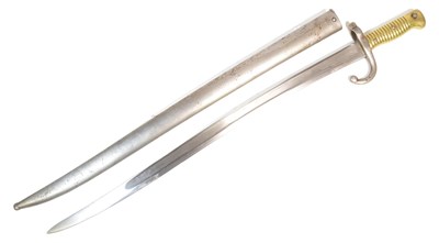 Lot 194 - 19TH CENTURY FRENCH CHASSEPOT RIFLE BAYONET