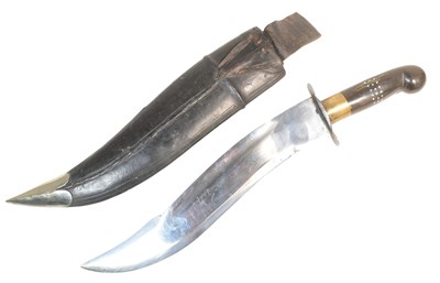 Lot 324 - KUKRI STYLE KNIFE WITH ARMOUR PIERCING TIP
