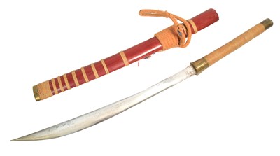 Lot 167 - SOUTH EAST ASIAN BURMESE DHA SWORD