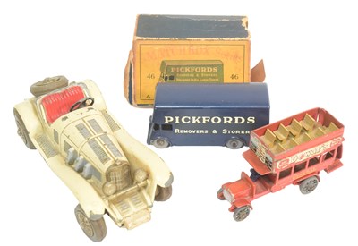 Lot 127 - DIECAST - THREE DIECAST CARS INCLUDING SCHUCO CLOCKWORK EXAMPLE