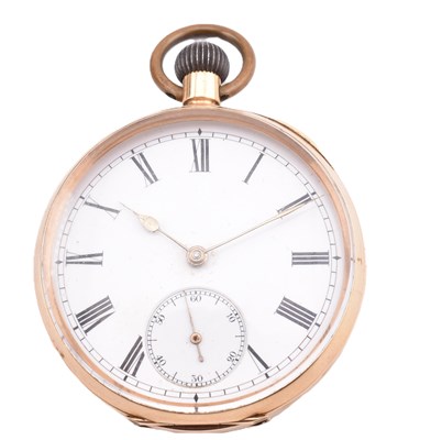 Lot 54 - 14CT GOLD OMEGA OPEN FACE POCKET WATCH
