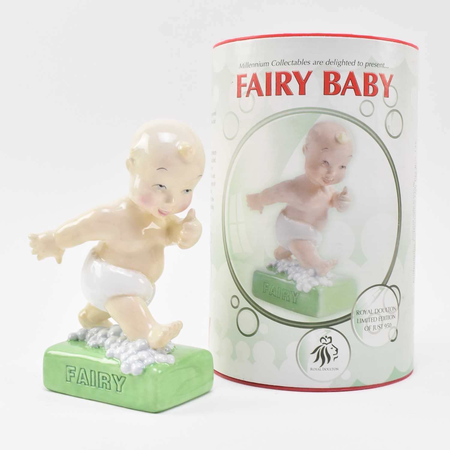Lot 113 - VINTAGE ADVERTISING - ROYAL DOULTON FAIRY LIQUID BABY PORCELAIN FIGURINE