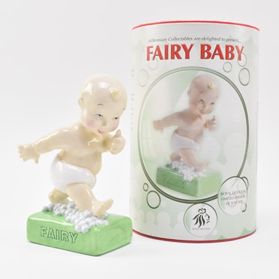 Lot 113 - VINTAGE ADVERTISING - ROYAL DOULTON FAIRY LIQUID BABY PORCELAIN FIGURINE