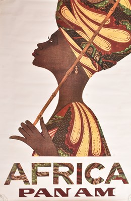 Lot 150 - PAN AM - AFRICA - VINTAGE TRAVEL ADVERTISING POSTER