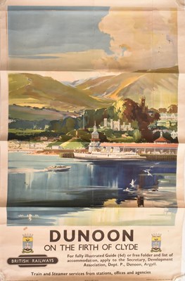 Lot 2 - DUNOON - BRITISH RAILWAYS - VINTAGE TRAVEL POSTER