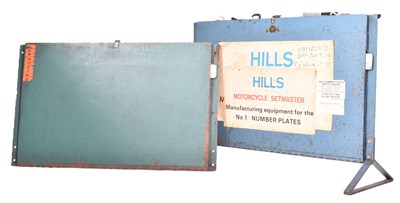 Lot 99 - VINTAGE HILLS MOTORCYCLES SET MASTER NUMBER PLATE SYSTEMS