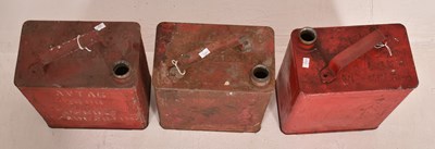 Lot 34 - PETROLIANA - SELECTION OF SEVEN VINTAGE PETROL CANS