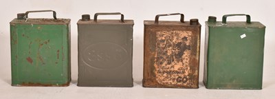 Lot 34 - PETROLIANA - SELECTION OF SEVEN VINTAGE PETROL CANS