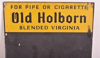 Lot 46 - OLD HOLBORN BLENDED VIRGINIA TOBACCO - ADVERTISING SIGN