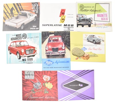 Lot 78 - WOLSELEY / RILEY / MG - SELECTION OF 8 ORIGINAL CAR SALES BROCHURES