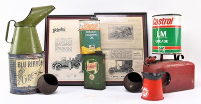 Lot 141 - AUTOMOBILIA - MIXED SELECTION OF TINS / OIL MEASURES