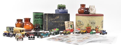 Lot 74 - COLLECTION OF VINTAGE ADVERTISING - TINS - CARS - GLASS