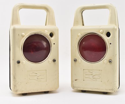 Lot 194 - RAILWAYANA - X2 BRITISH RAILWAYS ELECTRICAL TAIL LAMPS